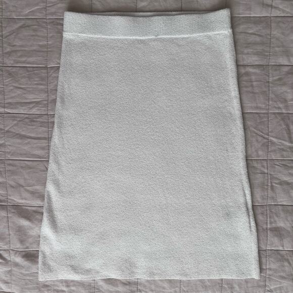 Rebecca Taylor White Mini Bouclé Knit Skirt Coastal Beachy Contemporary - Small - Picture 1 of 9